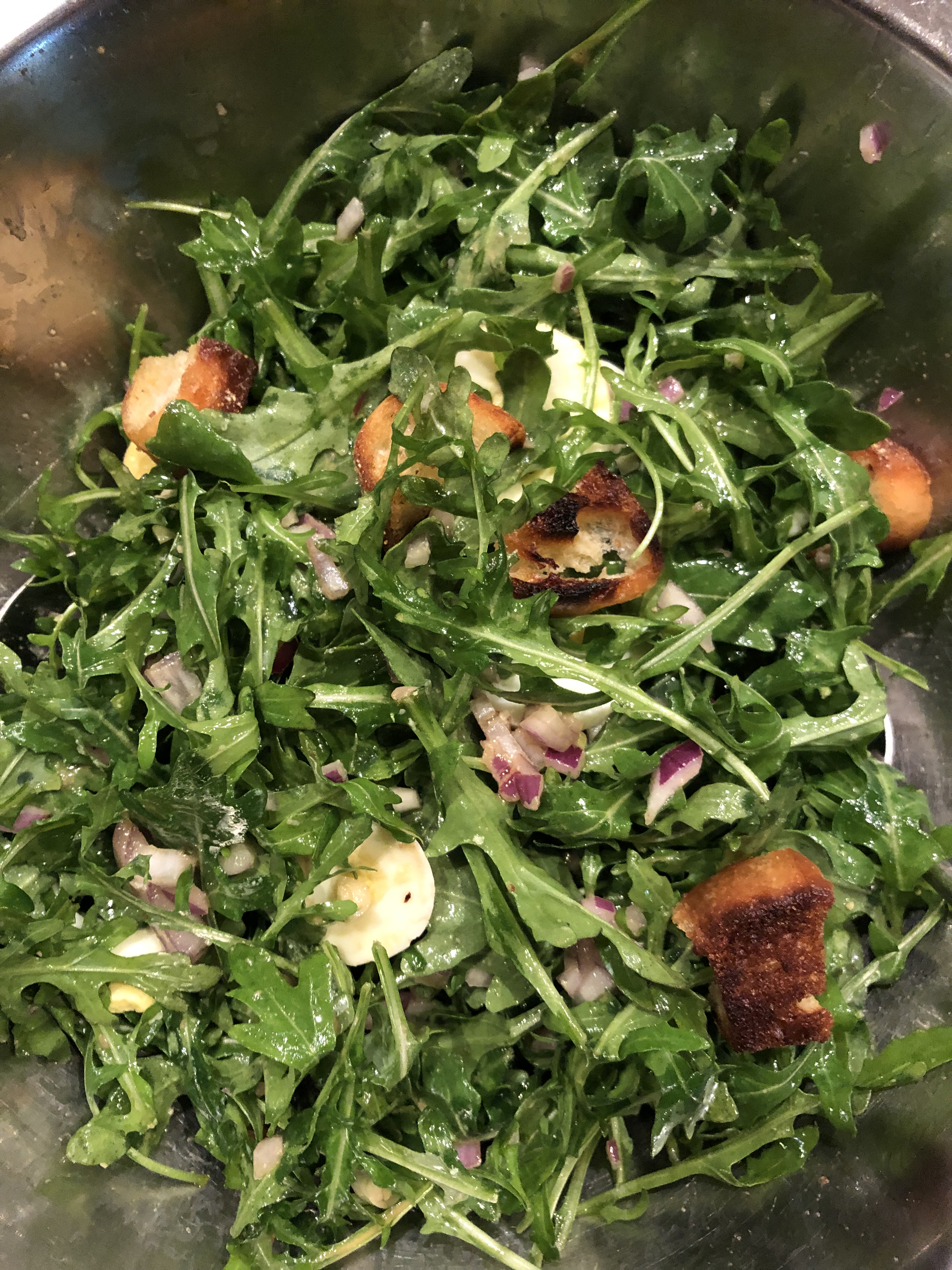 Arugula Salad with Balsamic Dressing